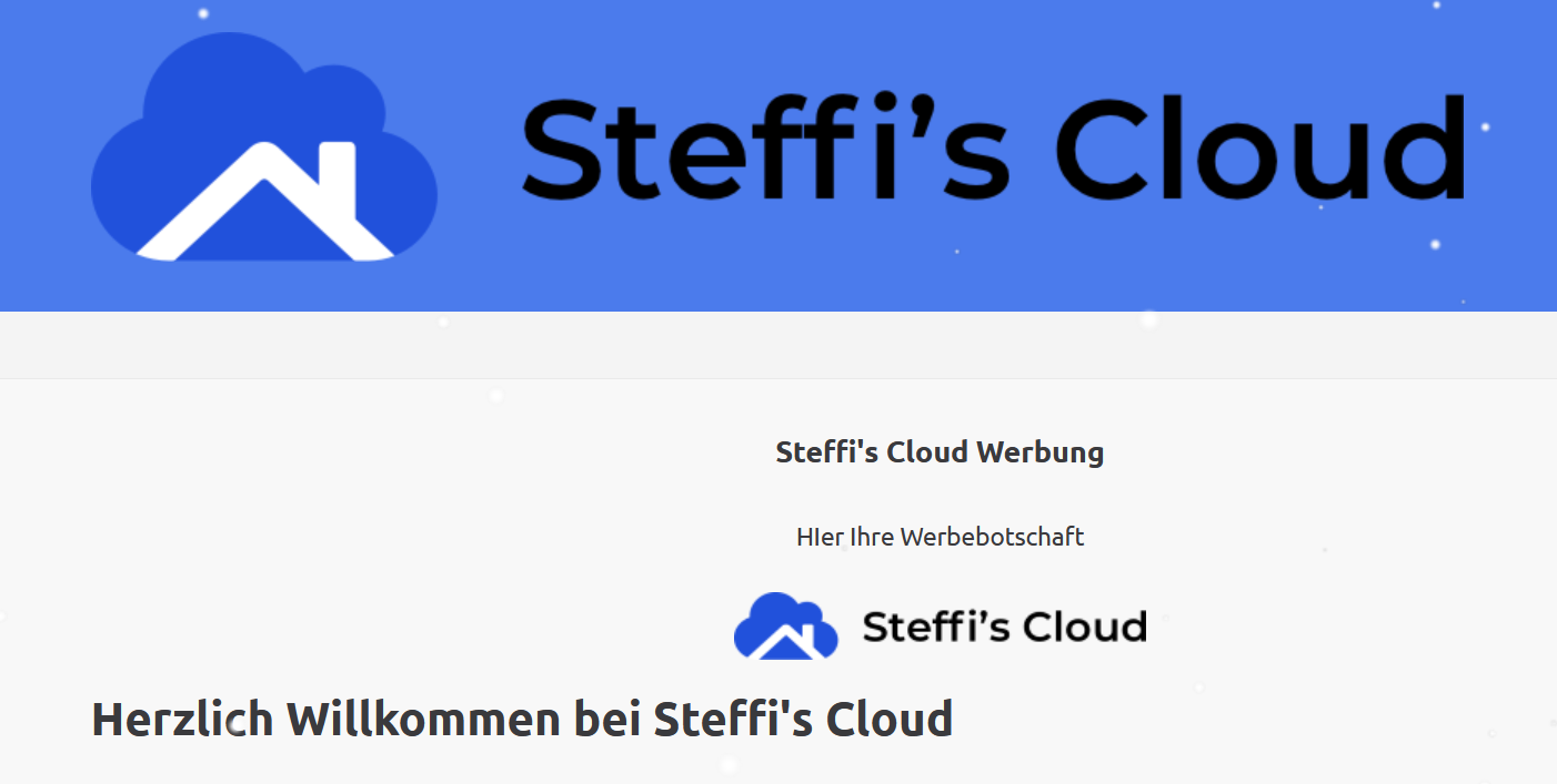Advertisment at Steffi's Cloud for one year